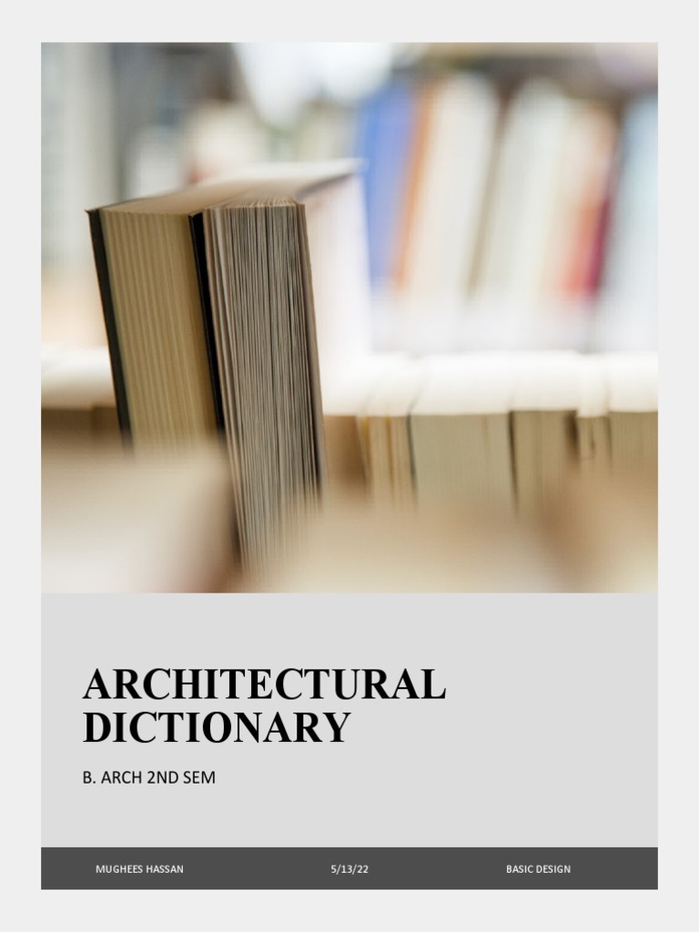 Architectural Dictionary PDF Column Architectural Design