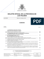 Boletín Oficial de La Provincia de Las Palmas: Sumario