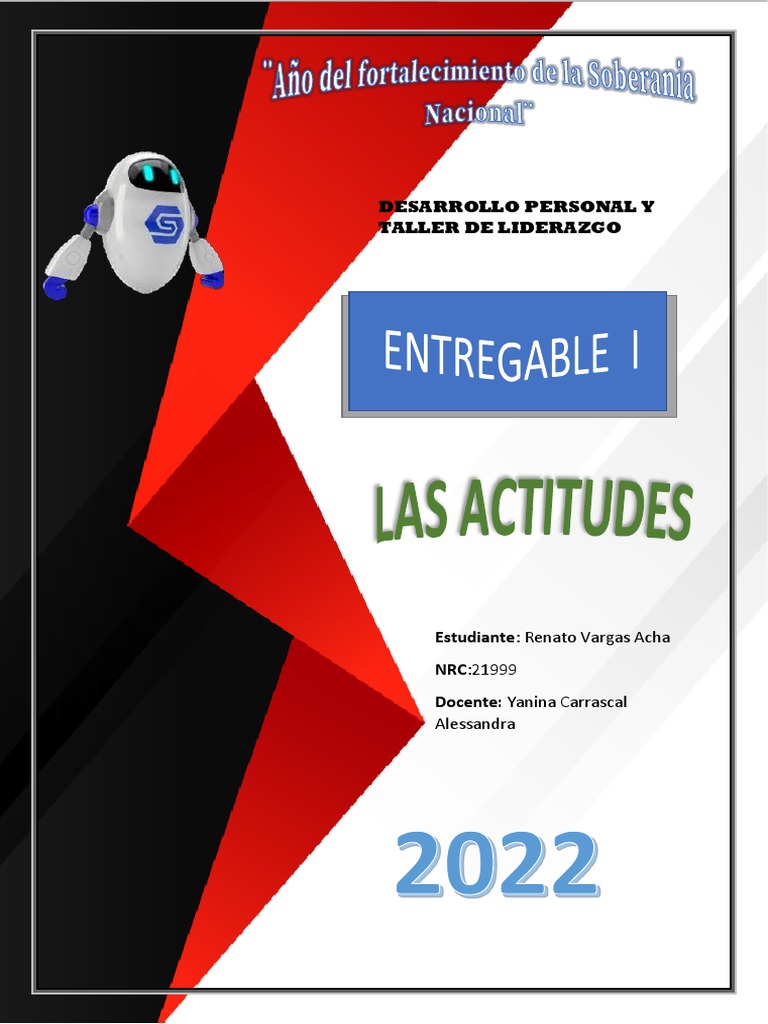 Entregable 1 Desarrollo Personal y Taller de Liderazgo | PDF