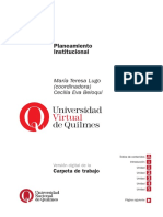 Lugo, M y Beloqui, C - Planeamiento Institucional