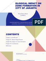 Meteorological Impact On Ozone Formation in The City of Jakarta