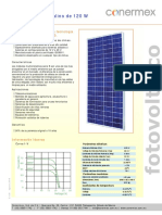 Hoja Técnica Módulo Multicristalino E-120