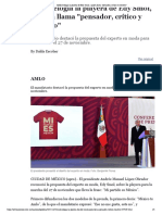 005 AMLO Elogia La Playera de Edy Smol, A Quien Llama - Pensador, Crítico y Creativo