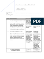 Lampiran 5 - Contoh Format Lembar Observasi Lingkungan Belajar Di Sekolah