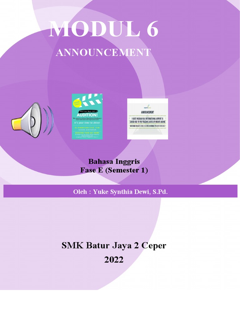 Modul 6 - Announcement | PDF