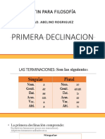 Primera Declinación-Latín