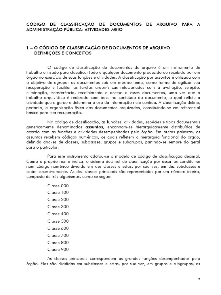 Classificação de Documentos Públicos | PDF | Orçamento