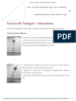 Postura del Triángulo - Trikonasana _ Arhanta Yoga Ashram