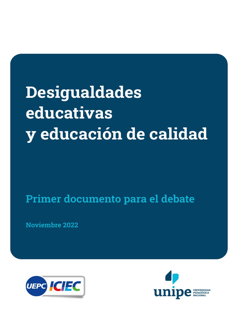 Desigualdades Educativas y Educación de Calidad | PDF | Método de ...