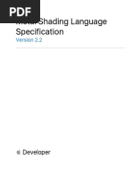 Metal Shading Language Specification