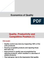 Economics of Quality Costs