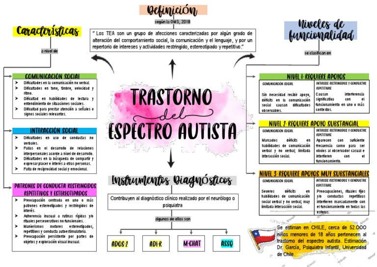 Anacona, C. Mapa Conceptual TEA | PDF | Espectro autista | Comunicación