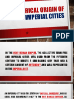 Historical Origin of Free Imperial City