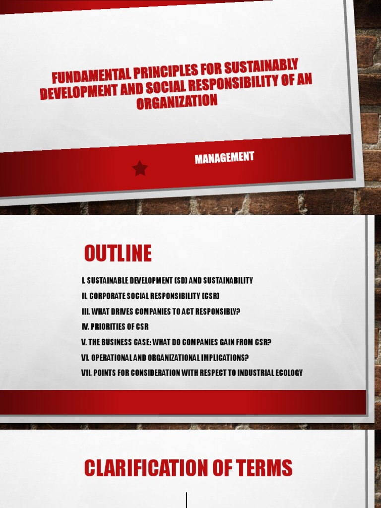 Sustainable Development & CSR Principles | PDF | Corporate Social ...