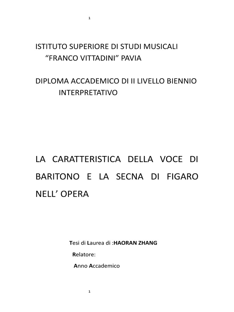 Istituto Superiore Di Studi Musicali PDF