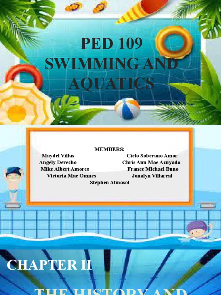 Chapter II Swimming and Aquatics PDF Swimming Swimming (Sport)