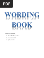 Wording Book Offences Under DRMA, Noise Abatement & Spirit Licence Act