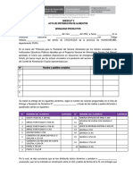 Acta de Distribución de Alimentos 7° ENTREGA