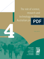 The role of science, research and technology in lifting Australian productivity 