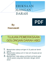 Pemeriksaan Golongan Darah