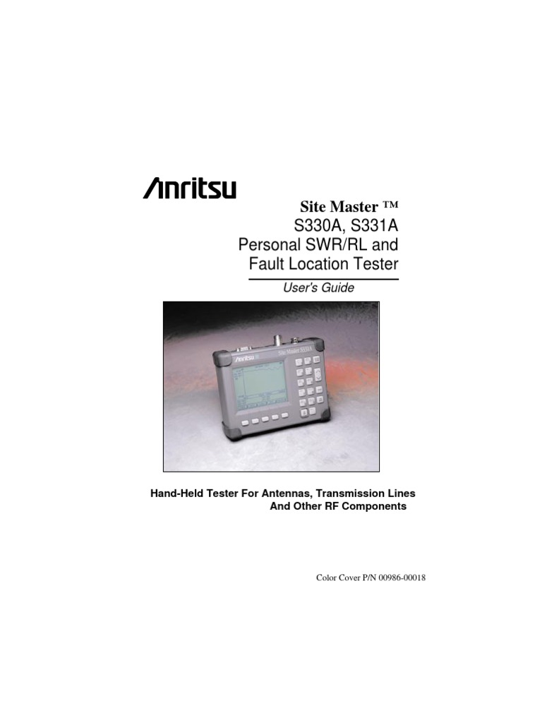 Anritsu Site Master S331A User Guide | Calibration | Transmission Line