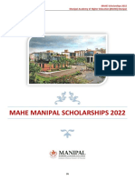 MAHE Manipal Scholarships 2022