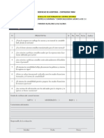 Cedula de Cuestionario de Control Interno - Cedula 5