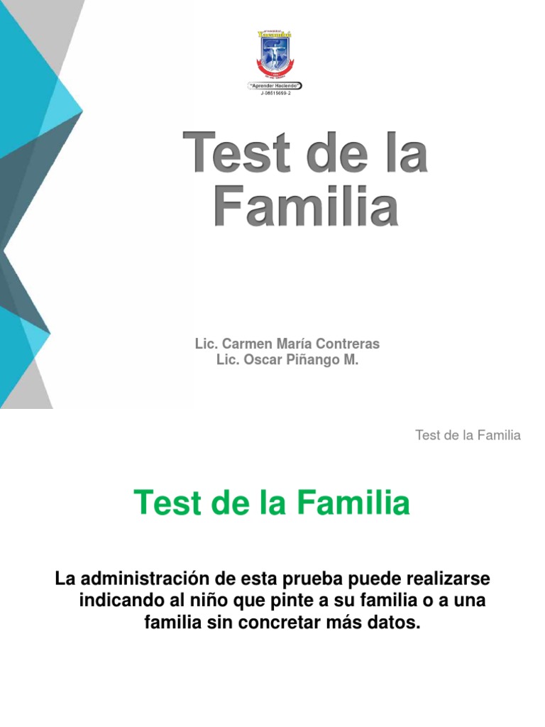 Interpretación del Test de la Familia | PDF | Dibujo | Las emociones