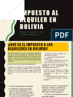 Impuesto Al Alquiler en Bolivia