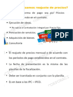 Reajuste de precios - Fórmula Polinómica