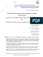 Características Del Liderazgo en Las Empresas Industriales de La Ciudad y Provincia de Loja