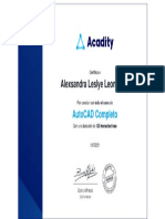 Certificate of Completion For Autocad Completo