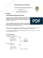 Informe Mensual - Ficha Tecnica