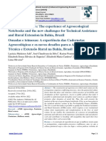 Bold and Stubborn: The Experience of Agroecological Notebooks and The New Challenges For Technical Assistance and Rural Extension in Bahia, Brazil