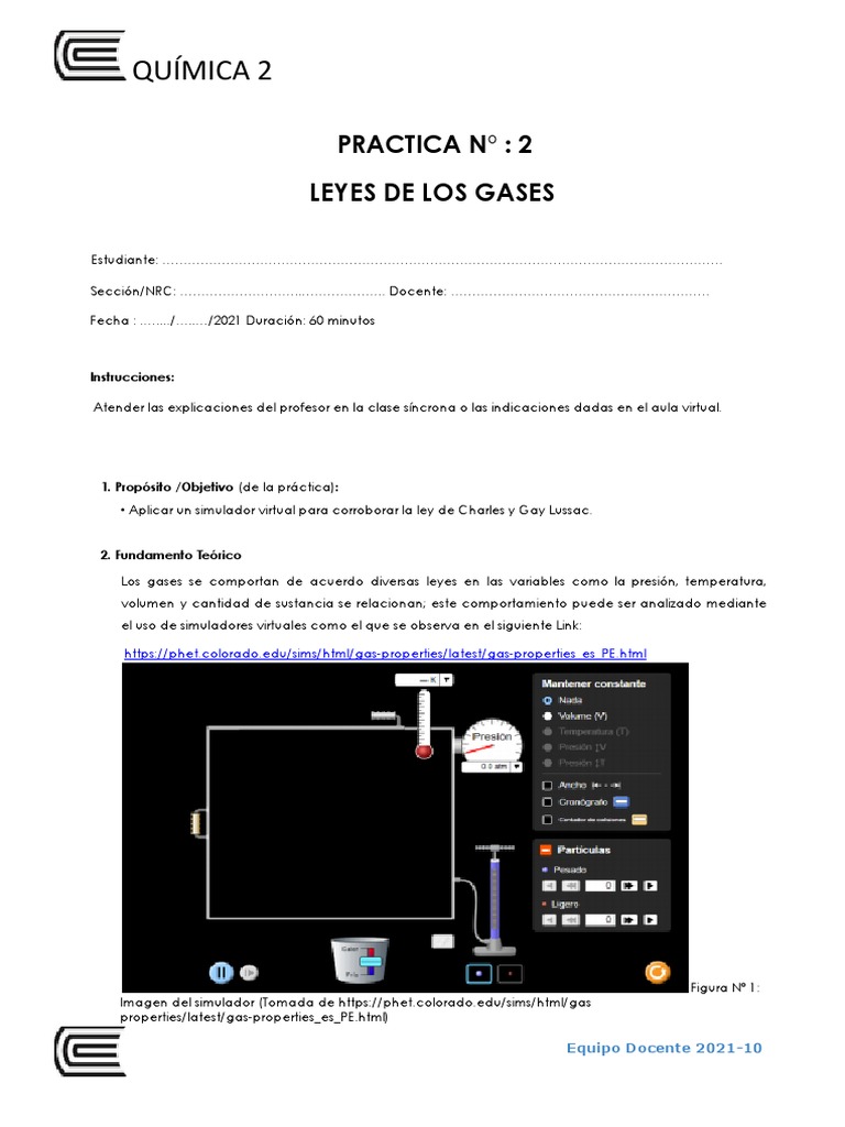 PRACTICA Virtual Gases | PDF | Gases | Temperatura