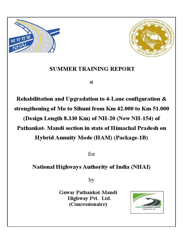 NHAI Report PDF
