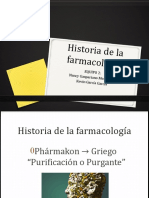 Historia de La Farmacología