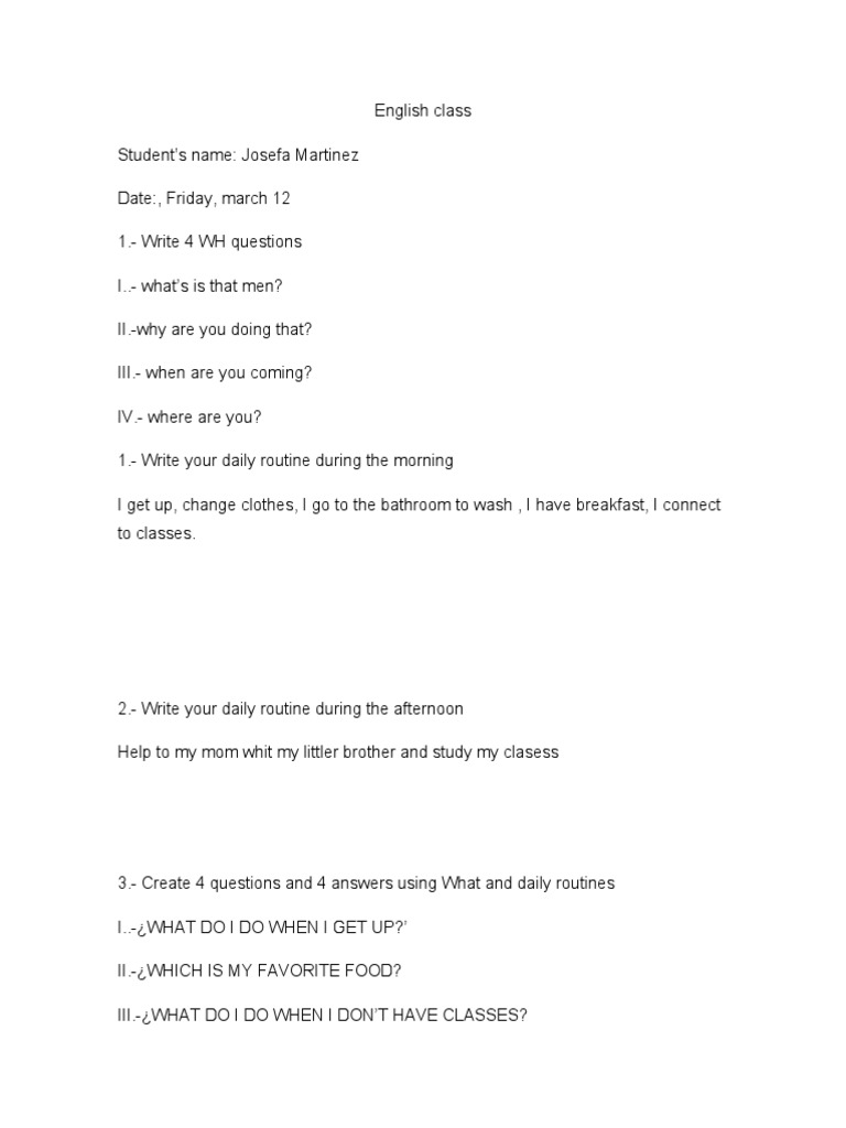 English Class | PDF | Language Arts & Discipline