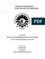 Perubahan Paradigma Administrasi Negara Di Indonesia (Kelompok 2) - 1