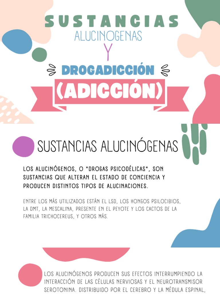 Efectos y Riesgos de Alucinógenos | PDF | Alucinógeno | Ciencias de la ...