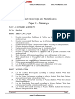 Subject: Streeroga and Prasutitantra Paper II - Streeroga