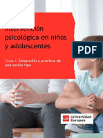 Intervención Psicológica en Niños y Adolescentes: Desarrollo y Práctica de Una Sesión Tipo