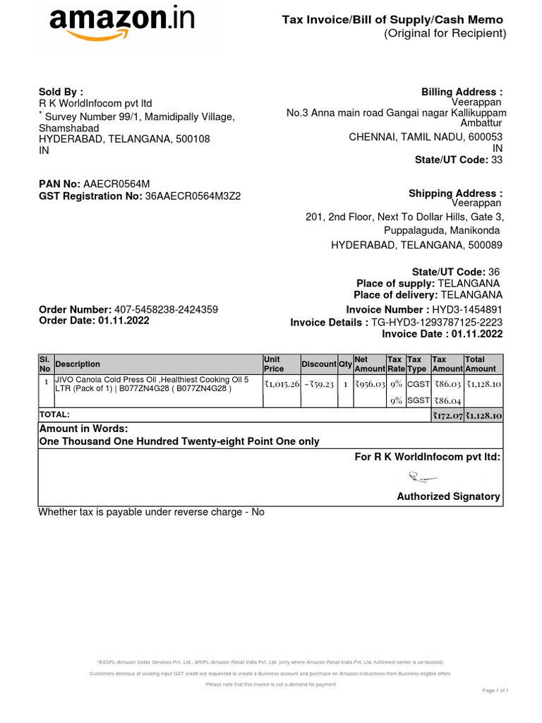 Amazon Order | PDF