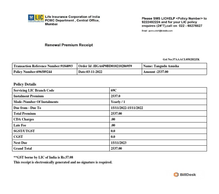 LICINSTAONLINEHGA6P0BD010210286959 | PDF | Finance & Money Management ...