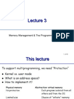 Lecture 3 Memory Management & The Programming Interface