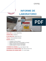 Informe de Laboratorio de Tipos de Reacciones