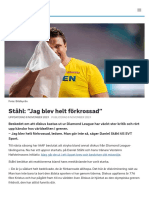 Ståhl: "Jag Blev Helt Förkrossad" - SVT Sport