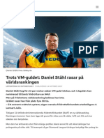 Trots VM-guldet: Daniel Ståhl Rasar På Världsrankingen - SVT Sport