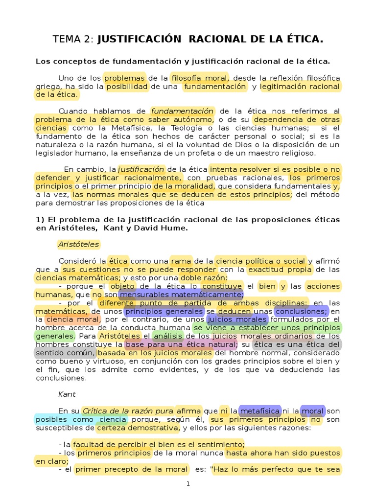 Justificación Racional de la Ética | PDF | Moralidad | Razón