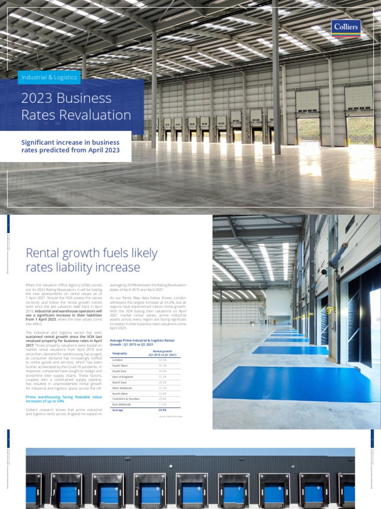 Colliers Industrial Rating Revaluation Report 2023 | PDF